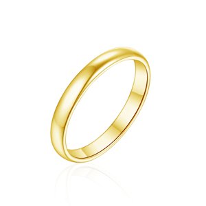 OLIVIE Snubní stříbrný prsten SPŘÍZNĚNÍ GOLD 8586 Velikost prstenů: 11 (EU: 65-67), Pohlaví: Pánské Ag 925; ≤2,0 g.