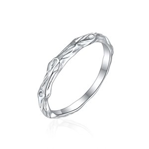 OLIVIE Snubní stříbrný prsten VĚTVIČKA 8589 Velikost prstenů: 11 (EU: 65-67), Pohlaví: Pánské Ag 925; ≤1,5 g.