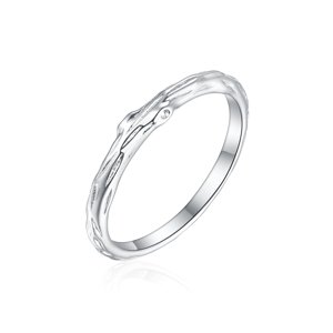 OLIVIE Snubní stříbrný prsten VĚTVIČKA 8589 Velikost prstenů: 6 (EU: 51-53), Pohlaví: Dámské Ag 925; ≤1,5 g.