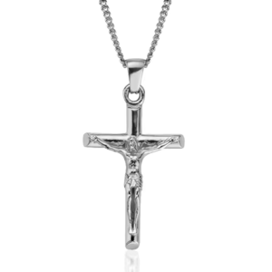 OLIVIE Stříbrný náhrdelník KŘÍŽ S JEŽÍŠEM 8880 Ag 925; ≤6,3 g.