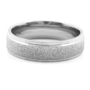 BRUNO Prsten z pískované chirurgické oceli S0396 - velikost 12 (EU: 66,5 - 68,5)