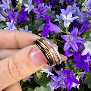 Aranys Ocelové prsteny multicolor, 60 06612