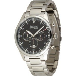 BOSS Black Analogové hodinky 'Pioneer' pastelově červená / černá / stříbrná