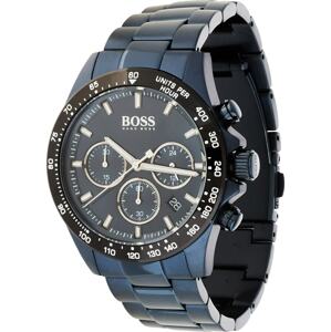 BOSS Black Analogové hodinky 'Hero' nebeská modř / černá