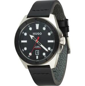 HUGO Analogové hodinky černá