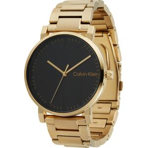 Calvin Klein Analogové hodinky zlatá / černá