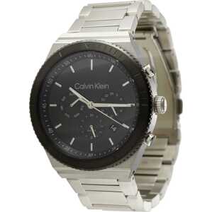 Calvin Klein Analogové hodinky černá / stříbrná