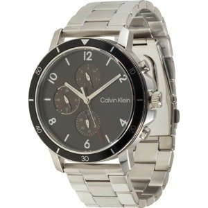 Calvin Klein Analogové hodinky 'Gauge' černá / stříbrná